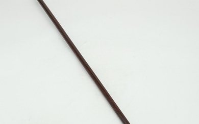 Walking stick - Handcrafted - 90cm - Wood - Jadeite - 925 - Silver, Wood
