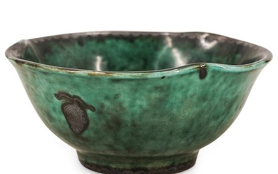 Wilhelm Kage (Swedish, 1889) Argenta Stoneware Pottery Bowl