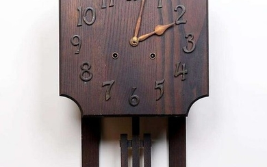 William L. Gilbert Clock Co Mission Oak Wall Clock