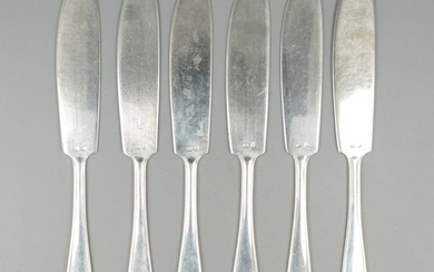 Wolfers Frères. model "Jade". Vismes - Cutlery set (6) - .800 silver