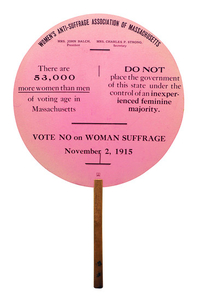 Woman's Suffrage Fan