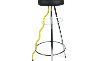 Yellow Duplex Bar Stool by Javier Mariscal for BD