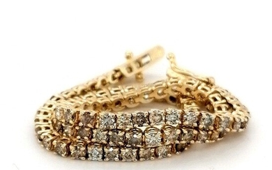 ***no reserve price*** - 14 kt. Yellow gold - Bracelet - 2.63 ct Diamonds