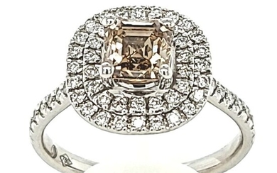 *** no reserve price*** - 18 kt. White gold - Ring - 1.04 ct Diamond - Diamonds