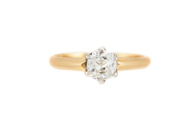 0.99 Carat GIA Old-Mine Solitaire Engagement Ring