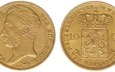 10 Gulden 1839 (Sch. 188) - Goud - PR- met...