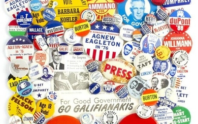 100 Plus Vintage Obscure Political Campaign Buttons