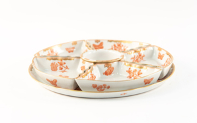 HUNGARIAN PORCELAIN DIVIDED SERVING TRAY