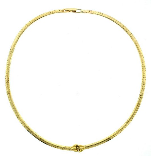 14K Yellow Gold Necklace by Jabel with 18K Yellow Gold
