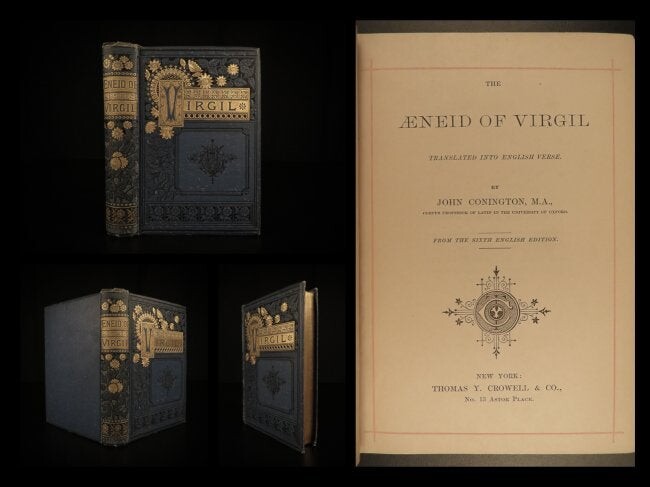 1880 VIRGIL Aeneid Roman Poetry Classical Literature