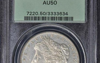 1893 $1 Morgan Dollar PCGS AU50