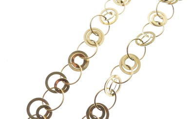 18ct gold fancy link necklace