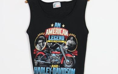 1987 Harley Davidson Elvis Presley American Icon Tank Top Shirt