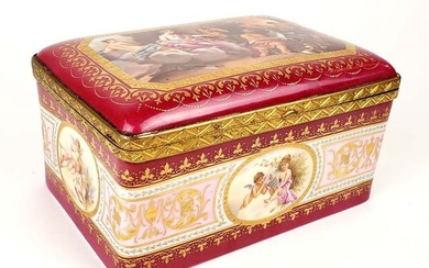 19th C. Royal Vienna Jewelry Box