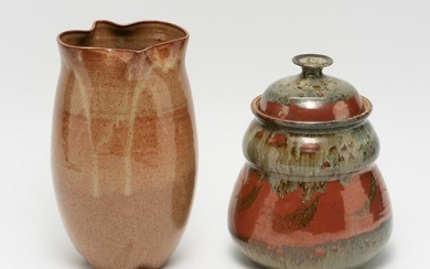 2 Large Ceramic Jars