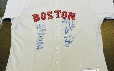 2013 Boston Red Sox World Series Champs Team Signed David Ortiz Jersey Steiner