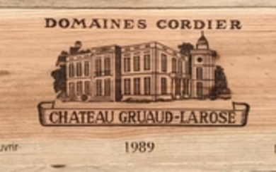 Chateau Gruaud-Larose 1989 Saint-Julien 12 bottles owc 94/100 Wine Spectator...