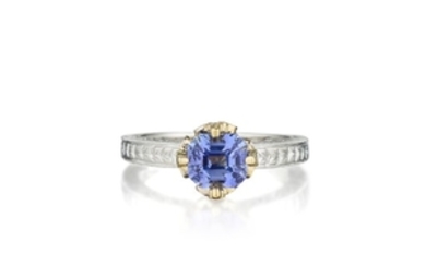 A 14K Gold Sapphire Ring