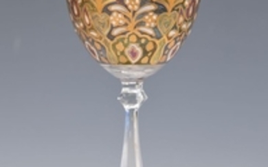 wine glass, Jodpur, Vienna, around 1905, colorless...