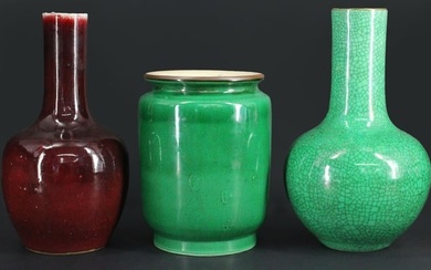 (3) Chinese Ceramic Vases.