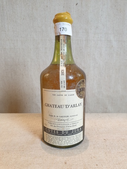 3 bottles Vin Jaune Côtes du Jura 1978 Château d'Arlay...