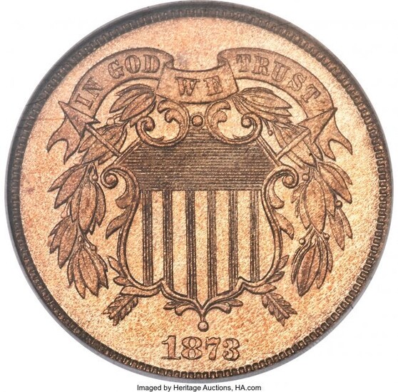 3070: 1873 2C Closed 3 PR66 Red NGC. An estimated 600 C