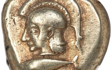 31070: MYSIA. Cyzicus. Ca. 550-450 BC. EL stater (22mm