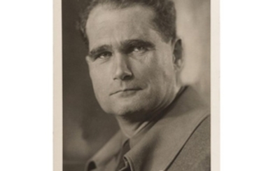 Rudolf Heß - eigenhändig signierte Portraitpostkarte