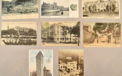 41 postcards colonial architecture 1906-1936
