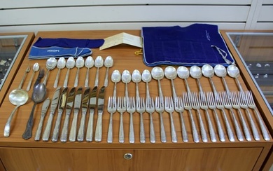 45 Piece Gorham Camellia Sterling Flatware Set with Chest