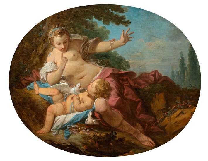 In the Manner of Francois Boucher(French, 1703-1770)Venus and Amors