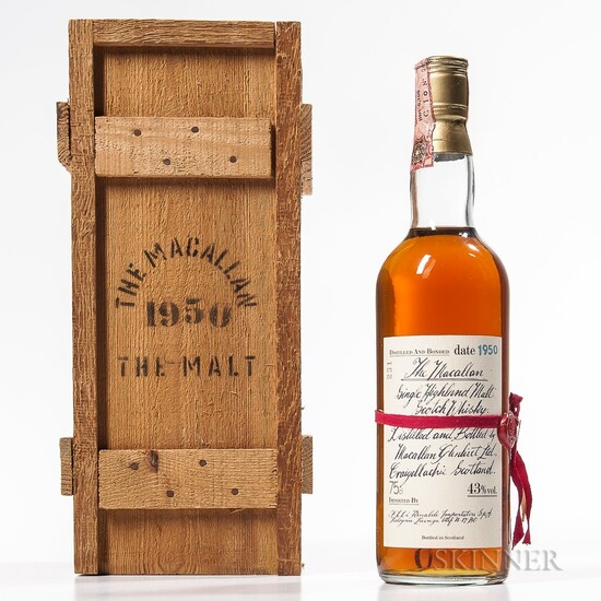 Macallan The Malt 30 Years Old 1950, 1 750ml bottle (owc)
