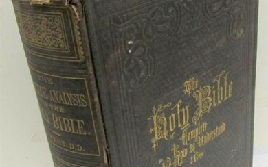 1869 AMERICAN HOLY BIBLE printed in NEW YORK