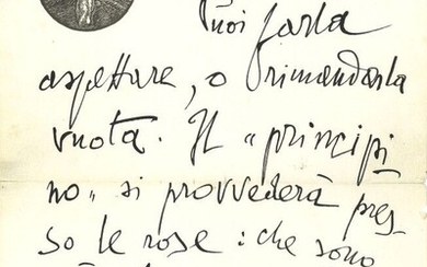 70. Gabriele d'ANNUNZIO (1863-1938) écrivain... - Lot 70 - Farrando