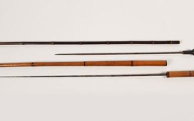 2 BAMBOO SHAFT SWORD CANES