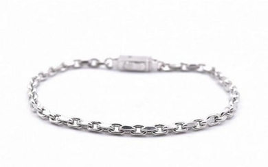 Baraka Brev 18k White Gold Chain Link Bracelet
