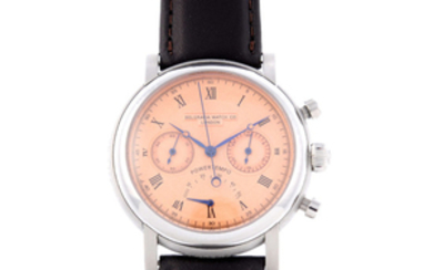 BELGRAVIA WATCH CO. - a gentleman's stainless steel Power Tempo chronograph wrist watch. View more details