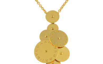 BULGARI - an 18ct gold 'Cicladi' necklace.