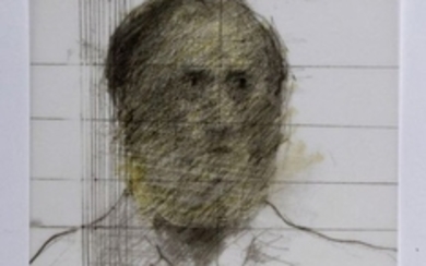 CESAR (1921 1998). Autoportrait. Crayon et pastel …