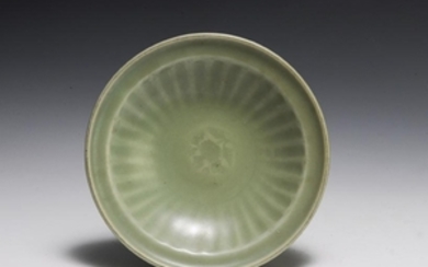 Chinese Longquan-Style Celadon Plate, Ming