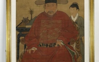 Chinese Ming style ancestor portrait of a courtier