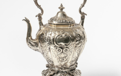 Coin Silver Kettle-on-Stand