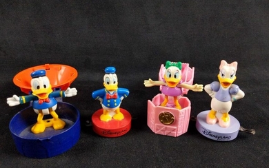 Disneyland Paris Daisy And Donald Duck Plastic Toys Lot