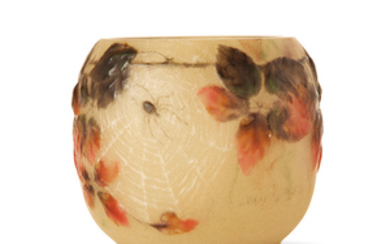 GABRIEL ARGY-ROUSSEAU (1885-1953) Vase ovoïde "Araignées et Ronces",...