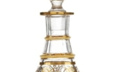 A glass decanter with stopper, period of Alexander III (1881-1894)
