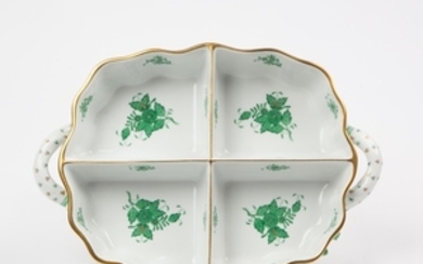 HEREND 'CHINESE BOUQUET' DIVIDED DISH