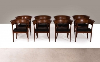 Kaare KLINT 1888 - 1954 Suite de huit fauteuils mod. 4395 - 1916