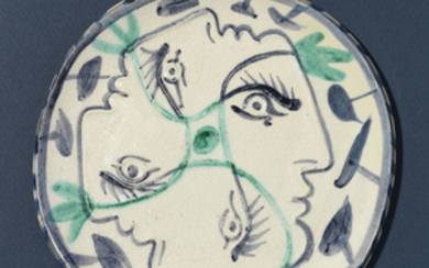 Pablo Picasso (1881-1973), Quatre profils enlacés