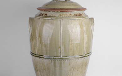 RICHARD BATTERHAM (British, b.1936), Monumental Lidded Jar