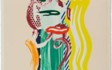 Roy Lichtenstein, Portrait, from Brushstroke Figure Series